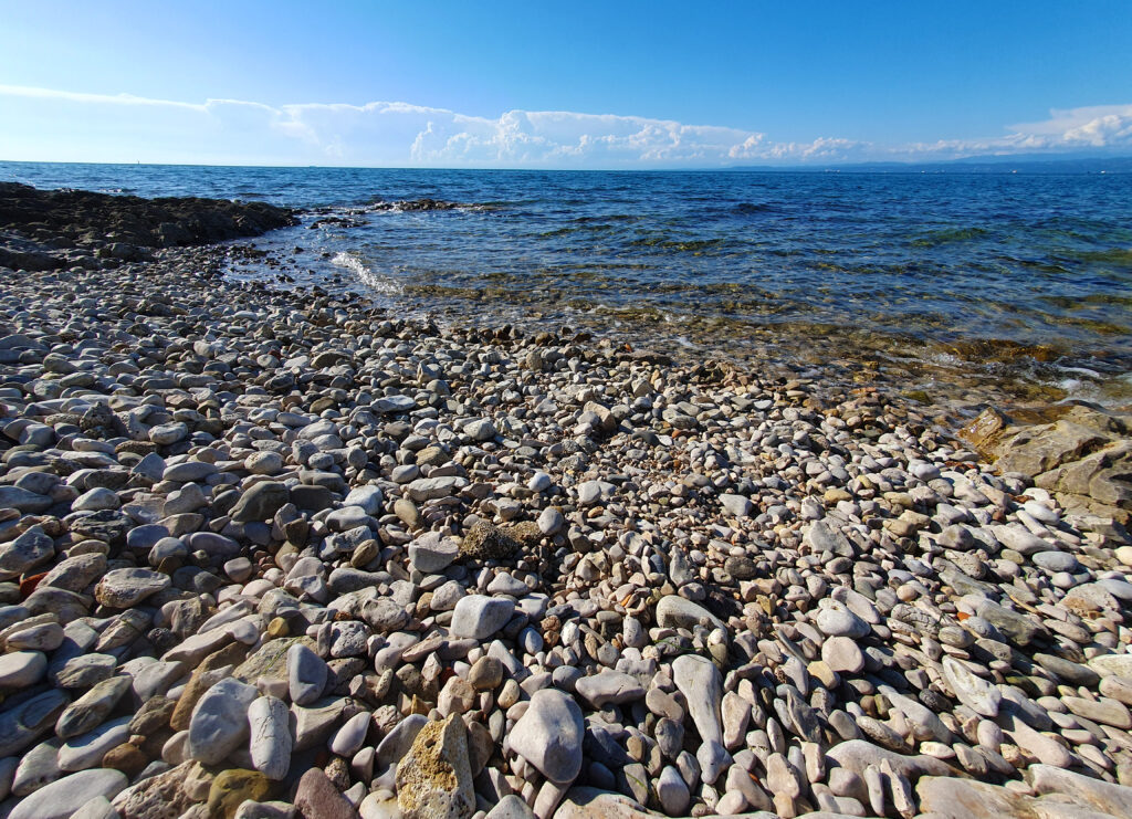 Svetilnik Beach in Izola, Slovenia