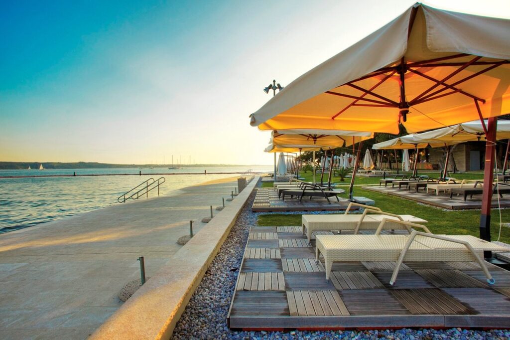 Meduza Beach in Portorož, Slovenia
