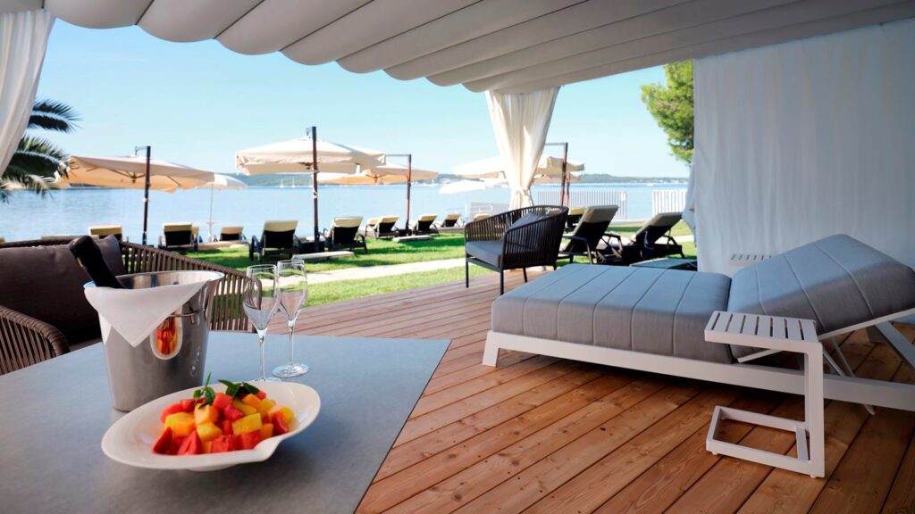 Meduza Beach in Portorož, Slovenia