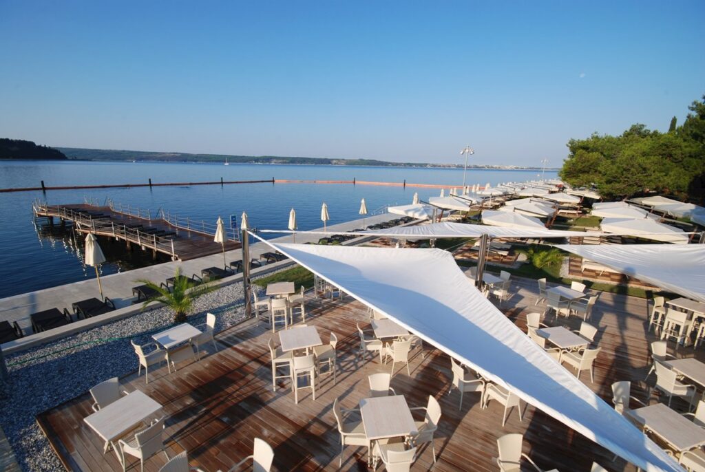 Meduza Beach in Portorož, Slovenia