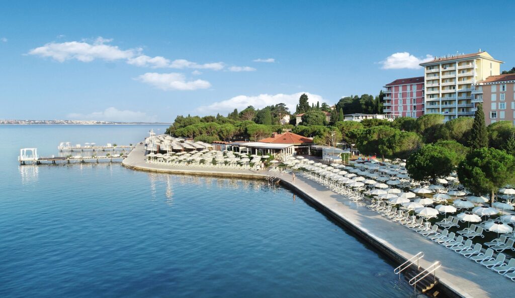 Meduza Beach in Portorož, Slovenia