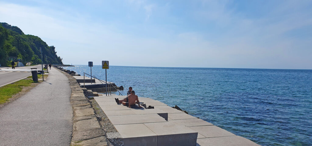 Parancana – Marble beach - Slovenian coast beaches in Koper