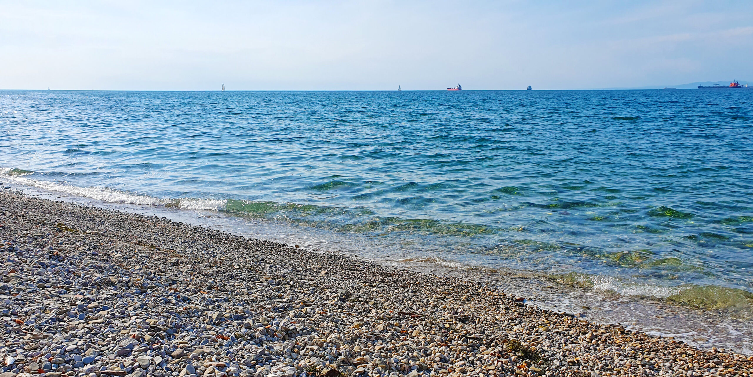 Dog Beach Koper, Slovenia coast line