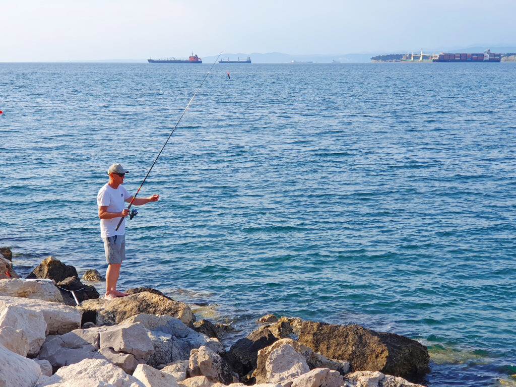 Koper and Izola beaches by the Parancana breakwaters
