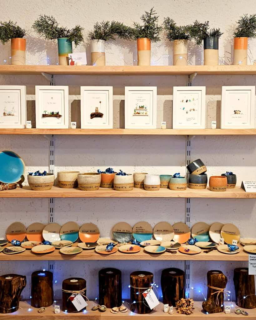 Piran shopping - Studio La.terra - Piran - handmade artwork inspired by ceramics, glass and driftwood