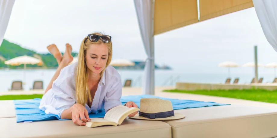 Beach Krka Strunjan a paid beach for extra comfort