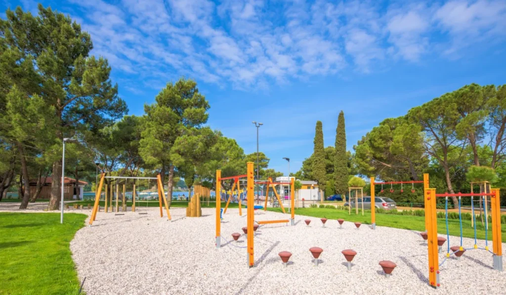 Beach Krka Strunjan a paid beach for extra comfort