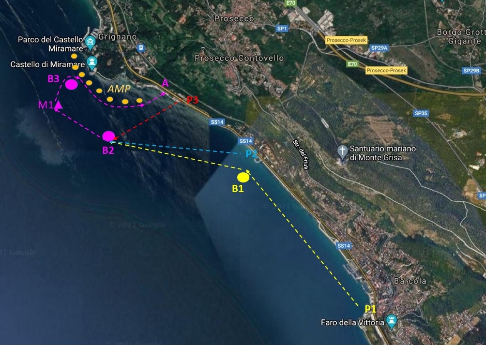 Trieste Castle Miramare - Marine Reserve of Miramare - Scubadiving and Diving